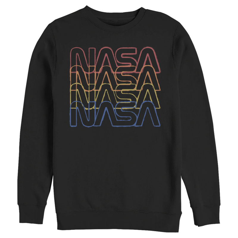 Men's NASA Rainbow Repeat Logo Sweatshirt