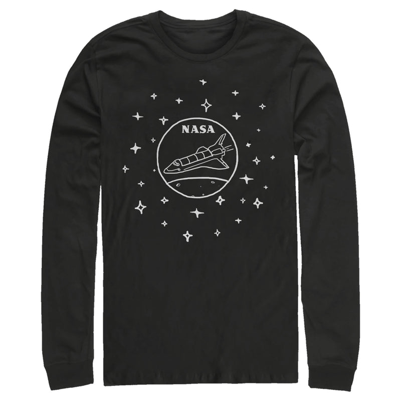 Men's NASA Sleek Star Rocket Long Sleeve Shirt