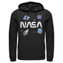 Men's NASA Logo Space Emoji Pull Over Hoodie