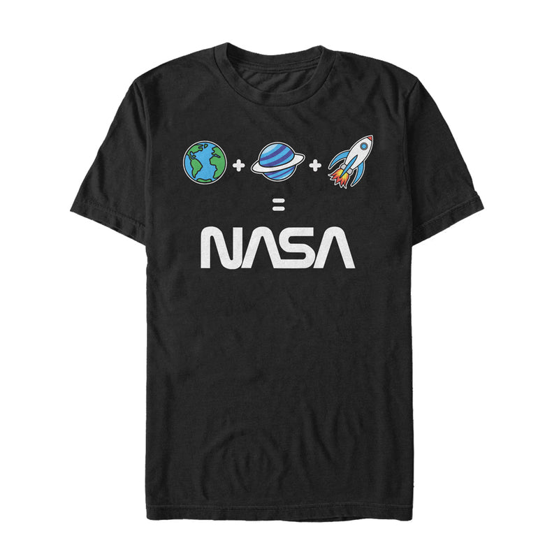 Men's NASA Emoji Space Logo Equation T-Shirt