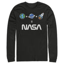 Men's NASA Emoji Space Logo Equation Long Sleeve Shirt