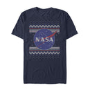 Men's NASA Ugly Christmas Logo Print T-Shirt