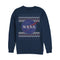 Men's NASA Ugly Christmas Logo Print Sweatshirt