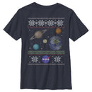 Boy's NASA Ugly Christmas Planet Print T-Shirt
