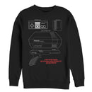 Men's Nintendo NES Controller Part Sweatshirt