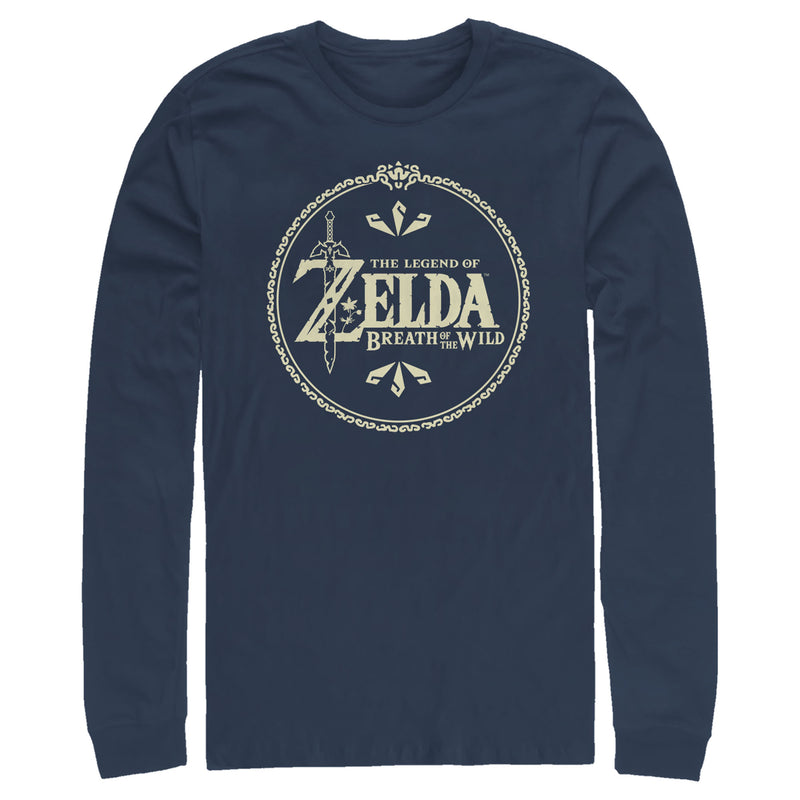 Men's Nintendo Legend of Zelda Breath of the Wild Title Logo Long Sleeve Shirt