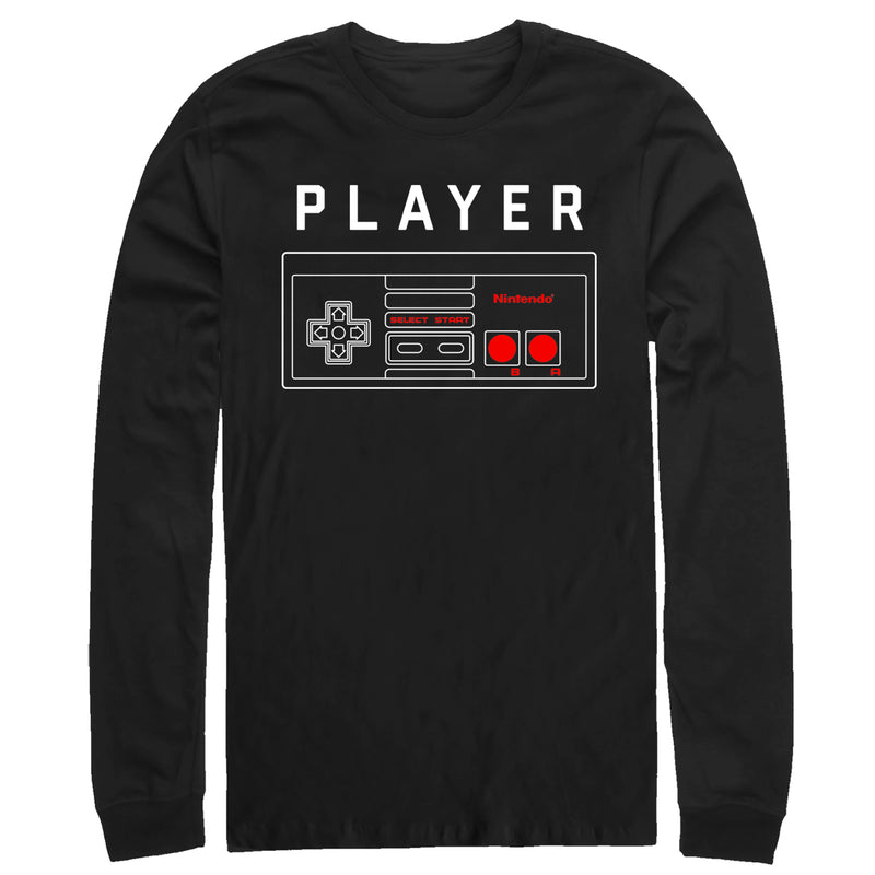 Men's Nintendo Player Controller Long Sleeve Shirt