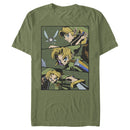 Men's Nintendo Zelda Anime Comic Strip T-Shirt