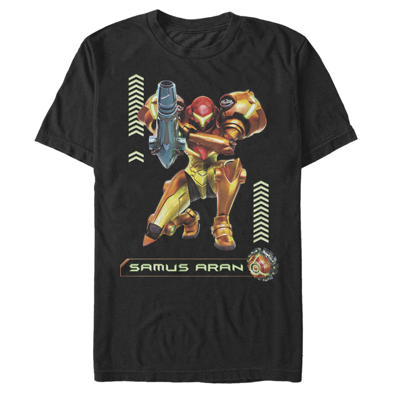 Men's Nintendo Metroid Samus Pose T-Shirt