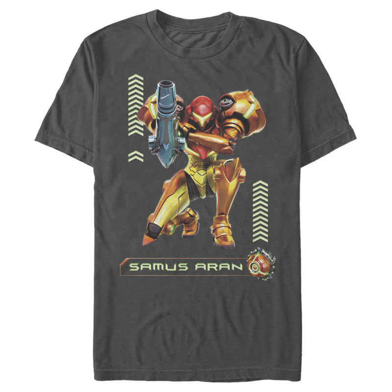 Men's Nintendo Metroid Samus Pose T-Shirt