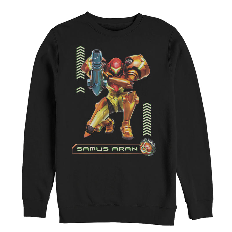 Men's Nintendo Metroid Samus Pose Sweatshirt