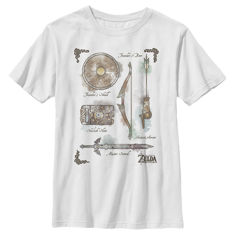 Boy's Nintendo Zelda Quest Gear Array T-Shirt