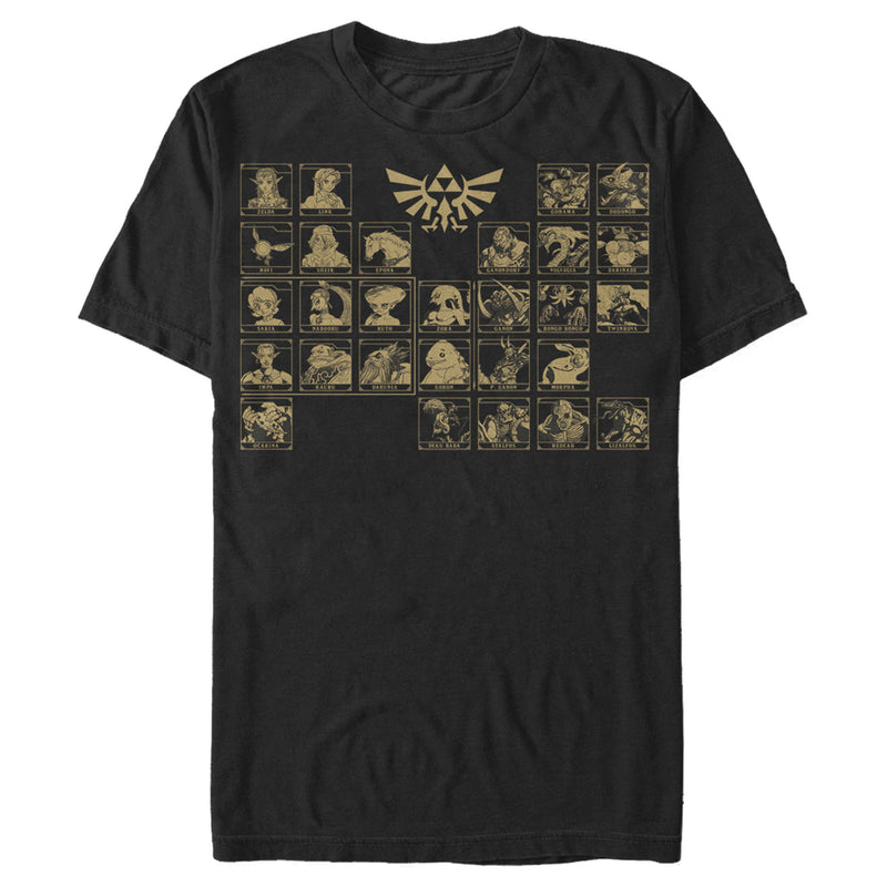 Men's Nintendo Legend of Zelda Ocarina Periodic Table T-Shirt