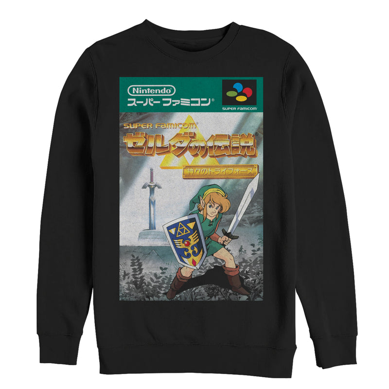 Men's Nintendo Legend of Zelda Japanese Cover Art Sweatshirt