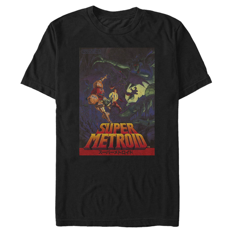 Men's Nintendo Super Metroid Japanese Cover Art T-Shirt