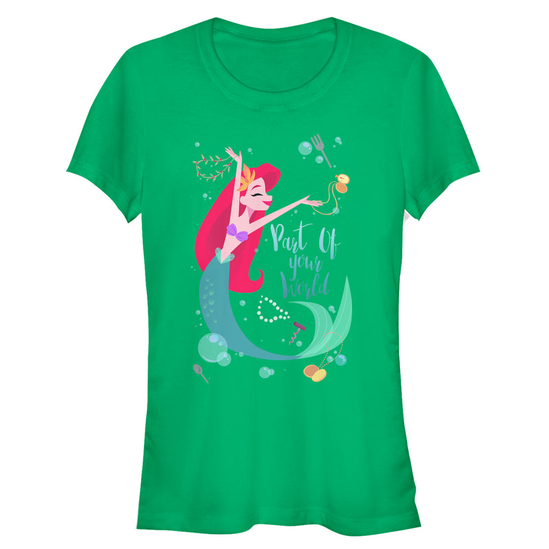 Junior's The Little Mermaid Ariel Part of Your World Dance T-Shirt