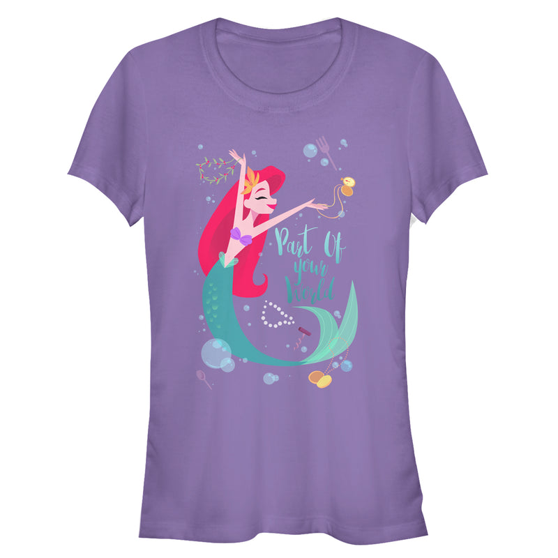 Junior's The Little Mermaid Ariel Part of Your World Dance T-Shirt