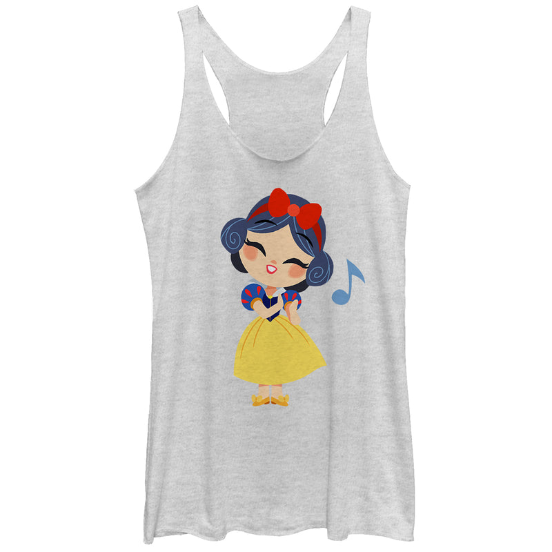 Women's Snow White and the Seven Dwarfs Cartoon Song Racerback Tank Top