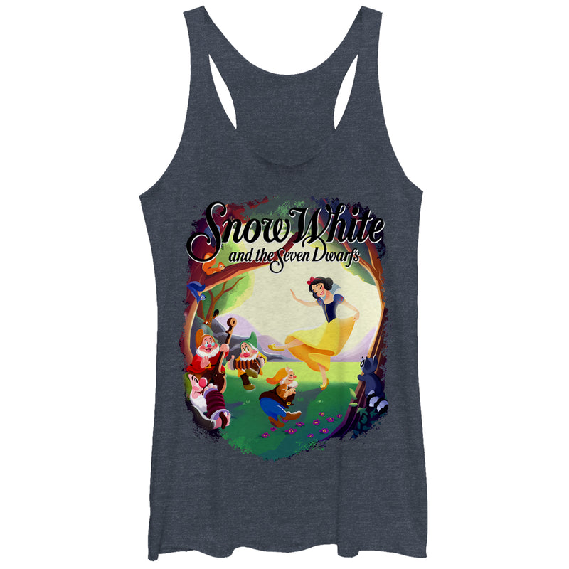 Women's Snow White and the Seven Dwarfs Dance Scene Racerback Tank Top