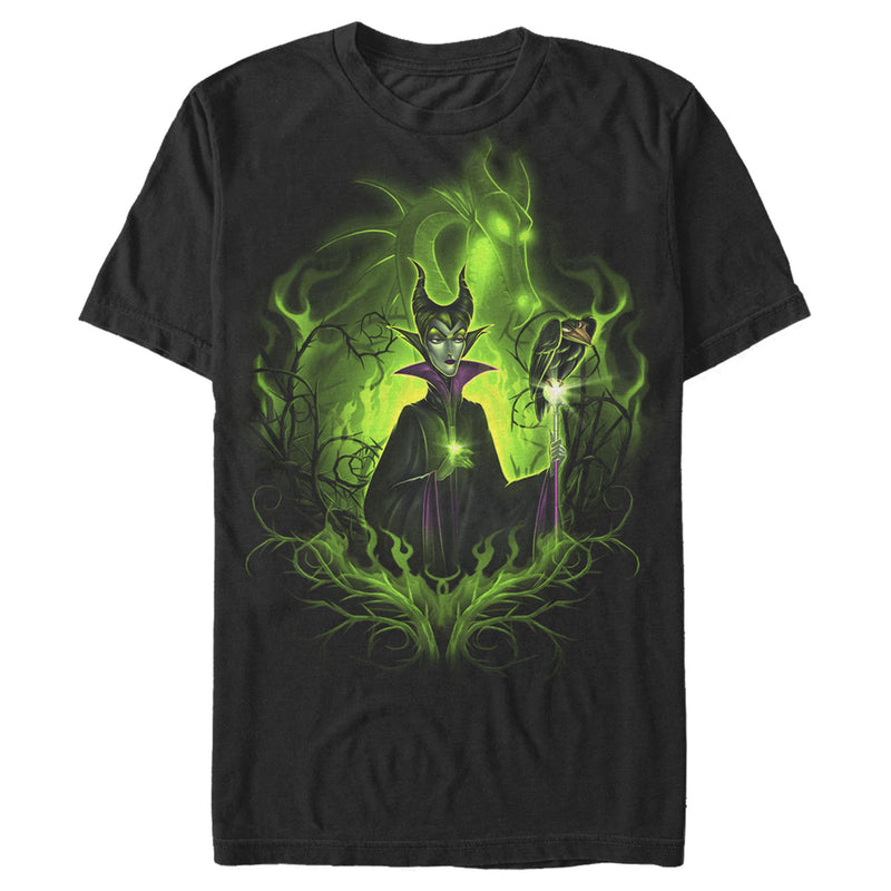 Men's Sleeping Beauty Dark Detailed Maleficent T-Shirt