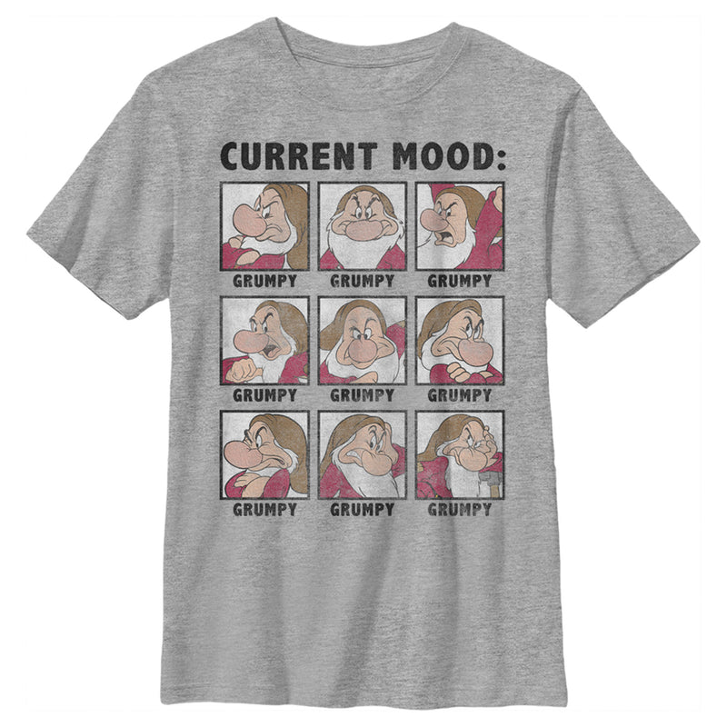 Boy's Snow White and the Seven Dwarfs Grumpy Current Mood T-Shirt