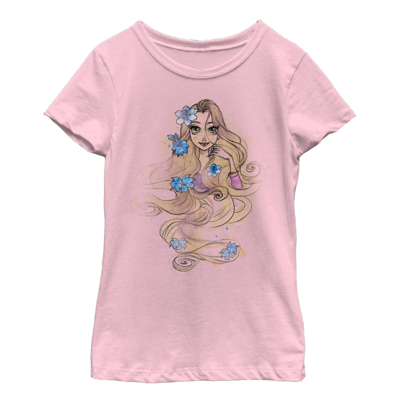 Girl's Disney Tangled Rapunzel Sketch T-Shirt