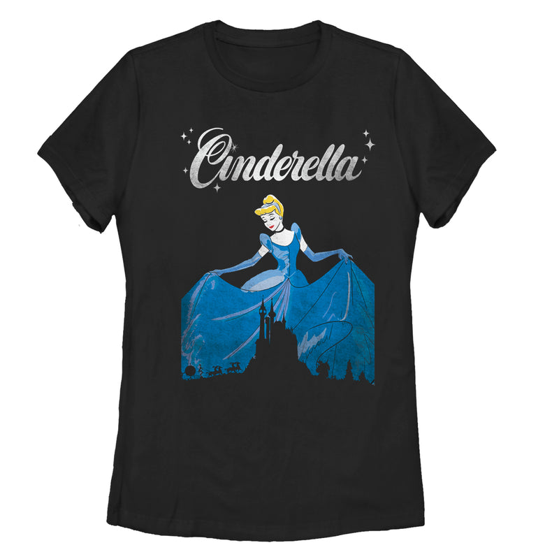 Women's Cinderella Dress Silhouette T-Shirt
