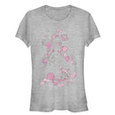 Junior's Beauty and the Beast Belle Rose Frame T-Shirt