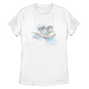 Women's Aladdin Jasmine Watercolor Carpet Ride T-Shirt