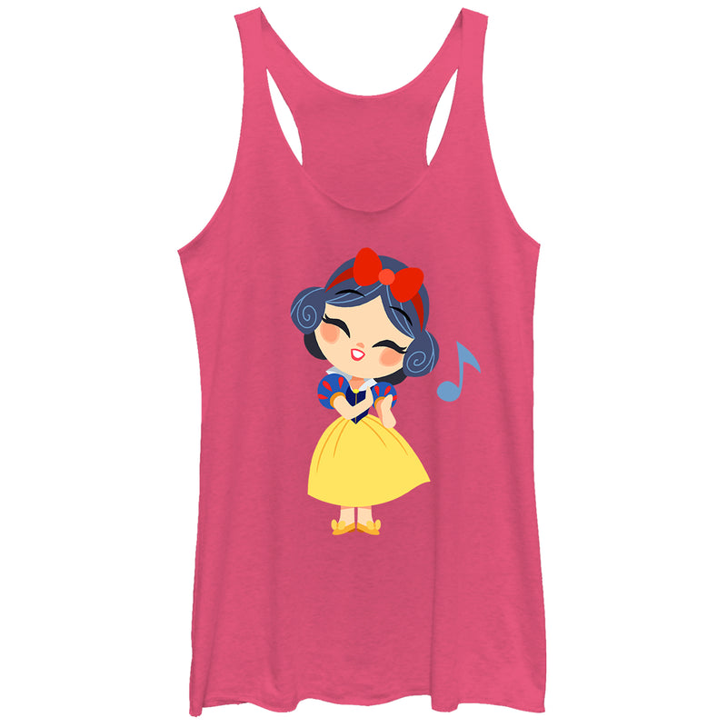 Women's Snow White and the Seven Dwarfs Cartoon Song Racerback Tank Top