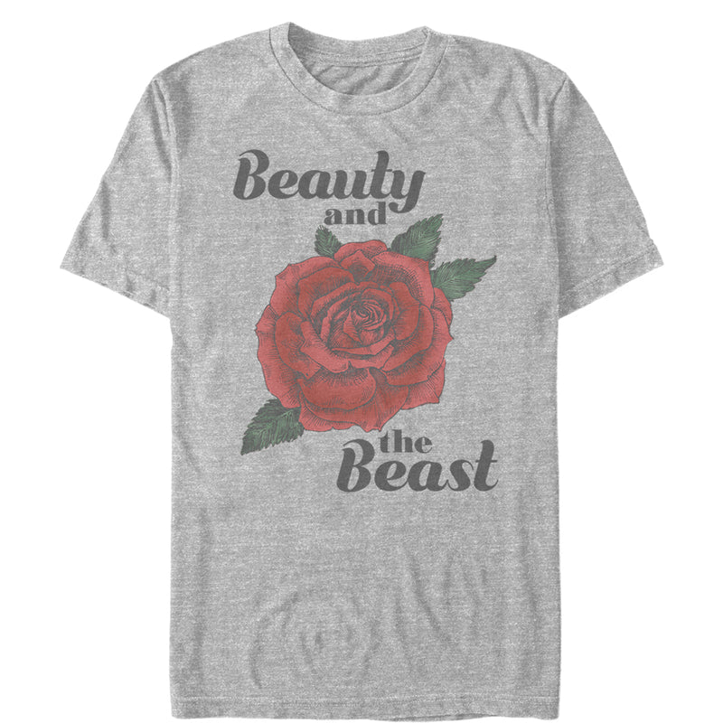 Men's Beauty and the Beast Rose T-Shirt
