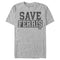 Men's Ferris Bueller's Day Off Distressed Save Text T-Shirt