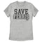 Women's Ferris Bueller's Day Off Distressed Save Text T-Shirt