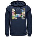 Men's Pixar Character Periodic Table Pull Over Hoodie