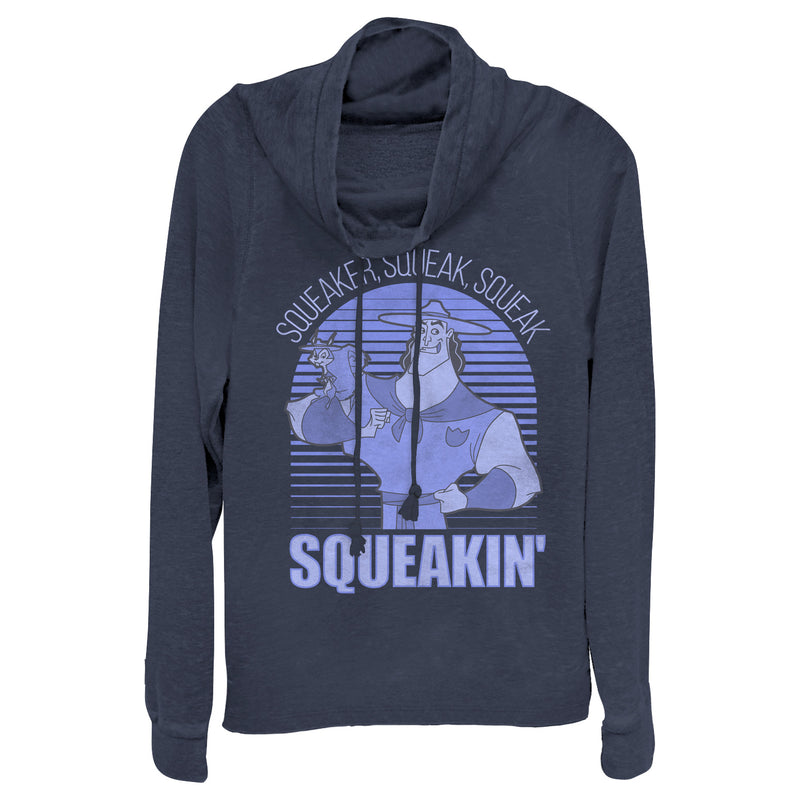 Junior's The Emperor's New Groove Kronk Squirrel Squeak Cowl Neck Sweatshirt