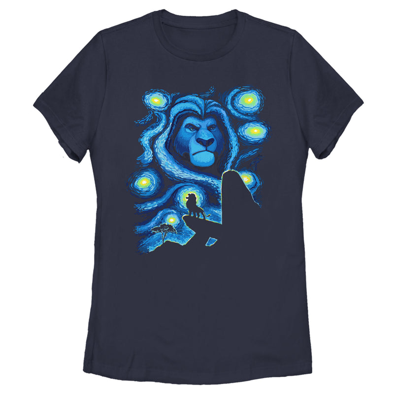 Women's Lion King Starry Night Pride Rock T-Shirt