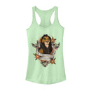 Junior's Lion King Scar Surrounded By Idiots Tattoo Racerback Tank Top