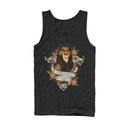Men's Lion King Scar Surrounded By Idiots Tattoo Tank Top