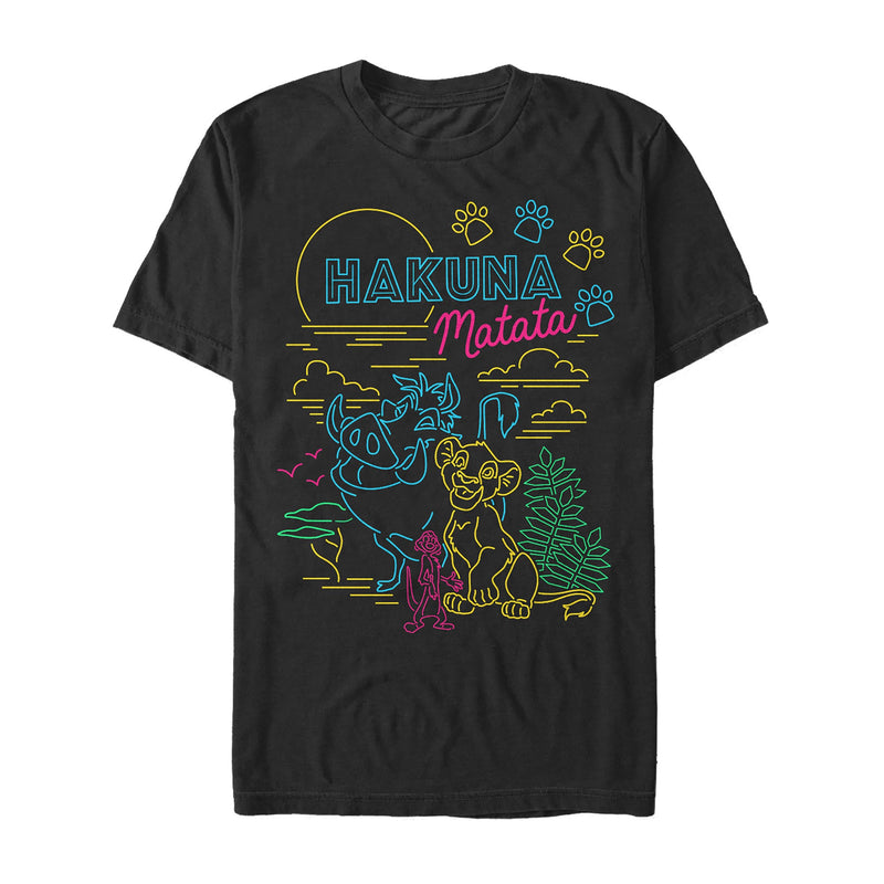 Men's Lion King Retro Neon Trio T-Shirt