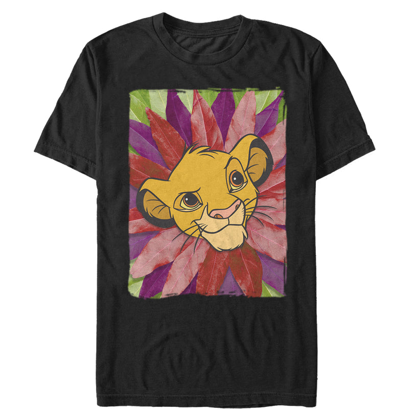 Men's Lion King Simba Leaf Mane T-Shirt