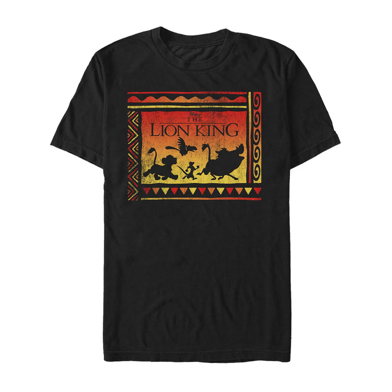 Men's Lion King Geometric Title Sign T-Shirt