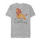 Men's Lion King Simba Cartoon Scrawl T-Shirt