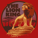 Boy's Lion King Retro Simba on Pride Rock T-Shirt