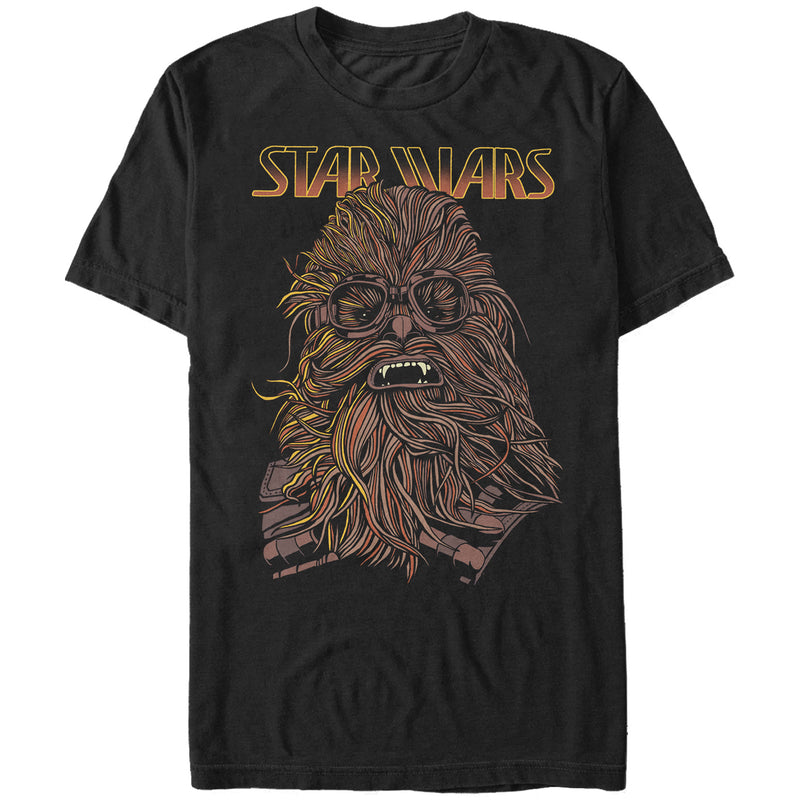 Men's Solo: A Star Wars Story Chewie Hair Cartoon T-Shirt