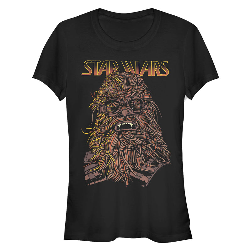 Junior's Solo: A Star Wars Story Chewie Hair Cartoon T-Shirt