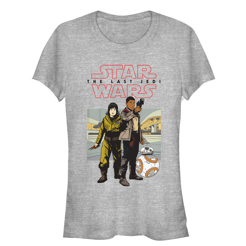 Junior's Star Wars The Last Jedi Rose Finn Cartoon T-Shirt