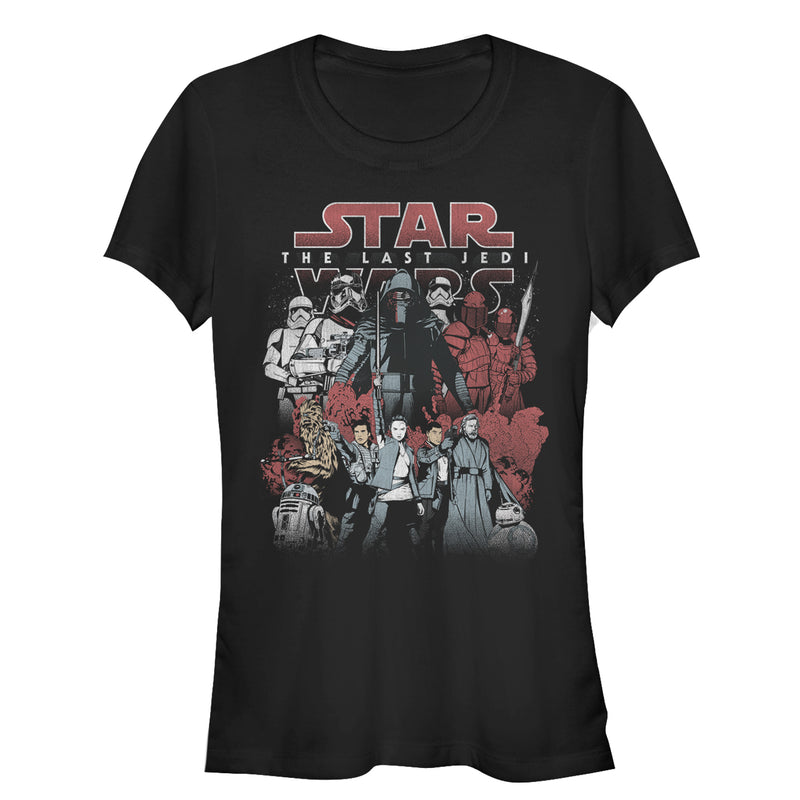 Junior's Star Wars The Last Jedi Group Shot T-Shirt