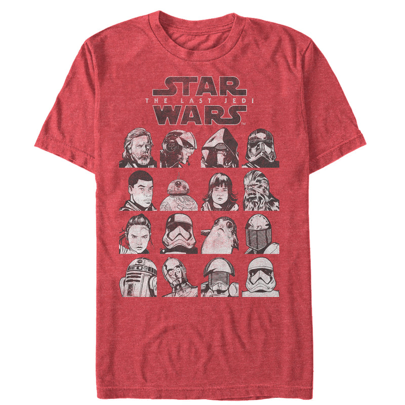 Men's Star Wars The Last Jedi Character Page T-Shirt