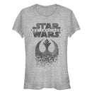 Junior's Star Wars The Last Jedi Rebel Logo Fleck T-Shirt