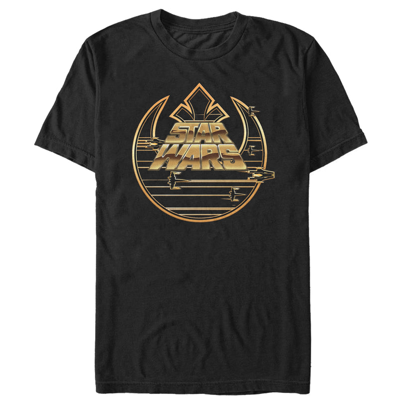 Men's Star Wars The Last Jedi Rebel Logo Streak T-Shirt